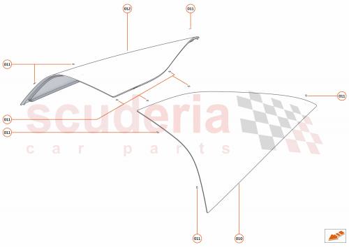 Part Diagram for McLaren 23CA261CP