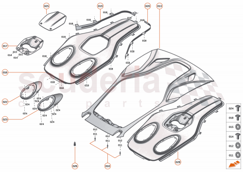 Part Diagram for McLaren 13AA658RP