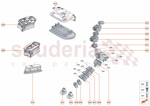 Part Diagram for McLaren 14MA005SP