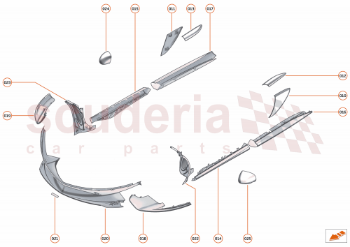 Part Diagram for McLaren 13A7050CP