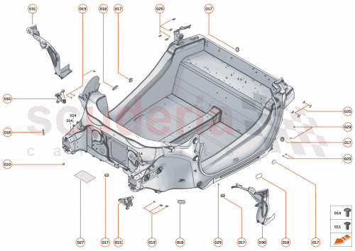 Part Diagram for McLaren 15AD019CP