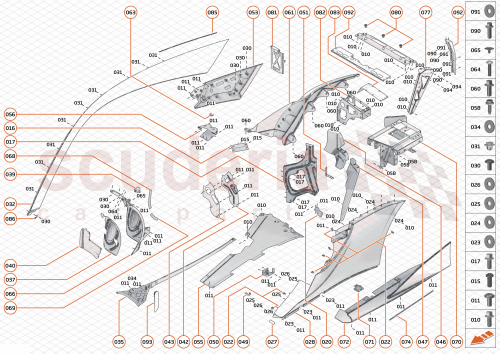 Part Diagram for McLaren 00RA481