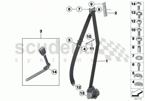 Part Diagram for Rolls Royce 07 14 6989597