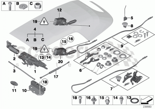 Part Diagram for Rolls Royce 54 34 7059587