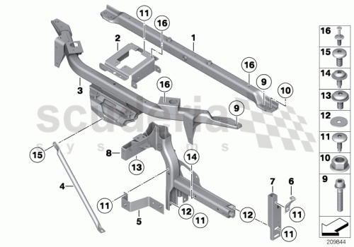 Part Diagram for Rolls Royce 51 64 7198879