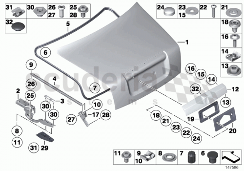 Part Diagram for Rolls Royce 51 24 7201466