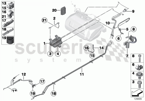 Part Diagram for Rolls Royce 07 11 9903852