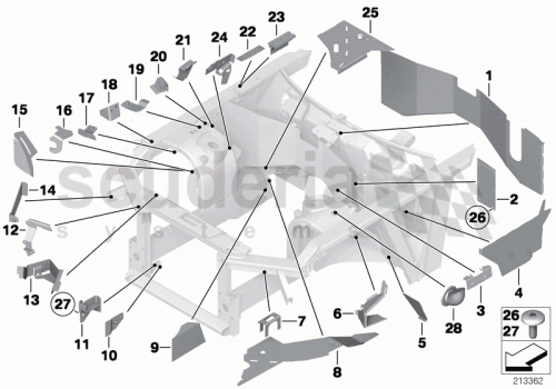 Part Diagram for Rolls Royce 41 11 7079545
