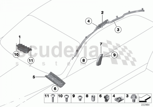 Part Diagram for Rolls Royce 07 14 7151805