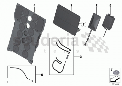 Part Diagram for Rolls Royce 52 20 9181844