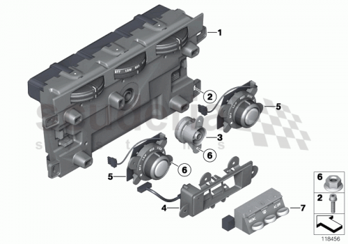 Part Diagram for Rolls Royce 64 11 0143714