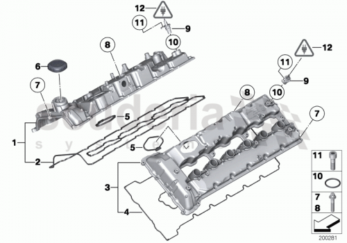 Part Diagram for Rolls Royce 11128636401
