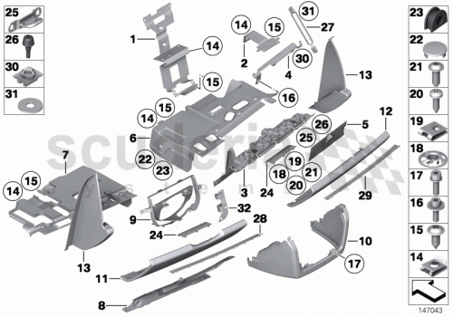 Part Diagram for Rolls Royce 51 45 7064537