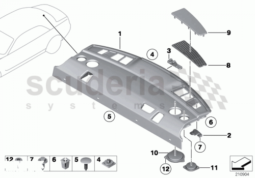 Part Diagram for Rolls Royce 51 46 9165423