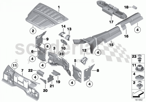 Part Diagram for Rolls Royce 64 22 6969709