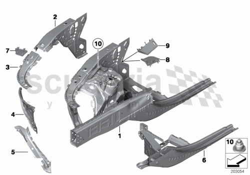 Part Diagram for Rolls Royce 41 10 7271039