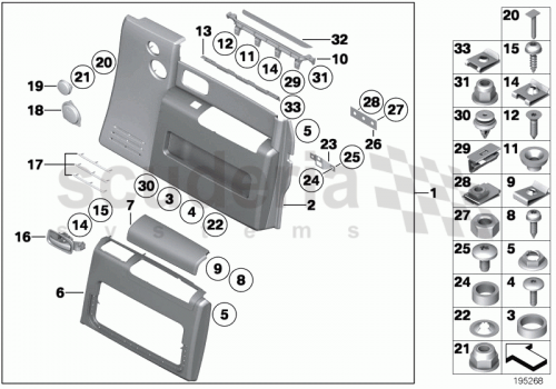 Part Diagram for Rolls Royce 51 41 7246103