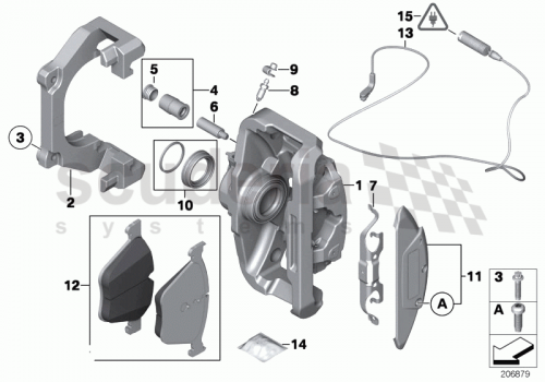 Part Diagram for Rolls Royce 34 11 6799870