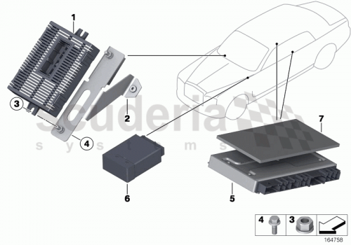 Part Diagram for Rolls Royce 61 35 0427442