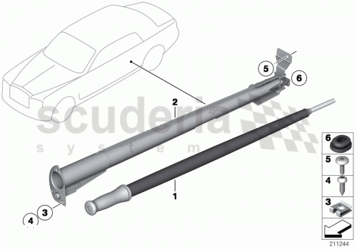 Part Diagram for Rolls Royce 51 22 7123480
