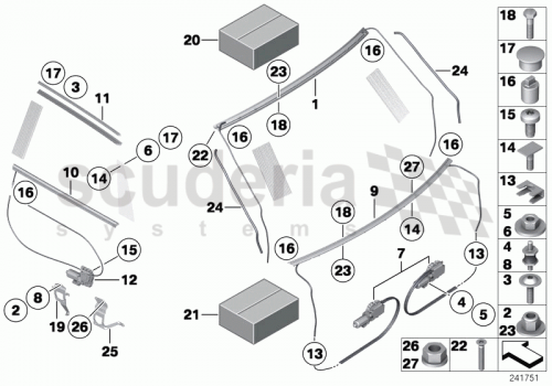 Part Diagram for Rolls Royce 51 42 9182315