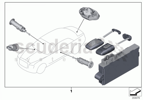 Part Diagram for Rolls Royce 51 21 0038458