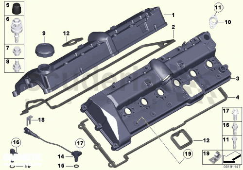 Part Diagram for Rolls Royce 11 12 7572977