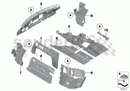 Part Diagram for Rolls Royce 51 48 6964341
