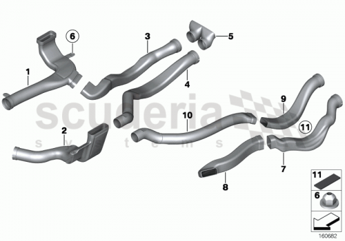 Part Diagram for Rolls Royce 64 22 7132267