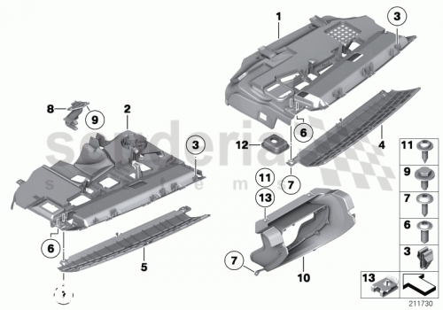 Part Diagram for Rolls Royce 51 45 9170418