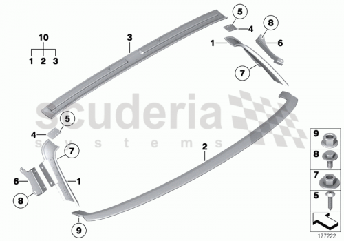 Part Diagram for Rolls Royce 51 16 9181006