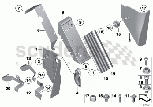Part Diagram for Rolls Royce 51 43 7123210
