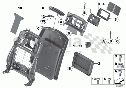 Part Diagram for Rolls Royce 61 31 0302415