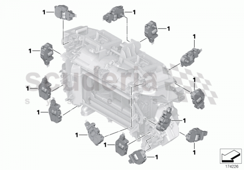 Part Diagram for Rolls Royce 64 11 9159316