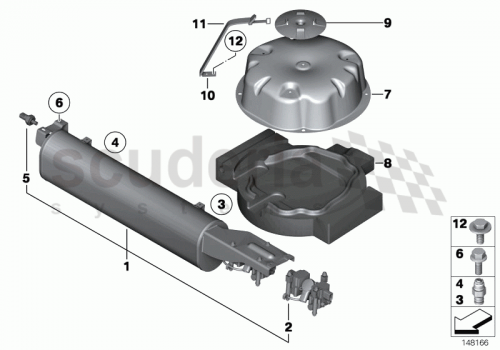 Part Diagram for Rolls Royce 37 20 6760048