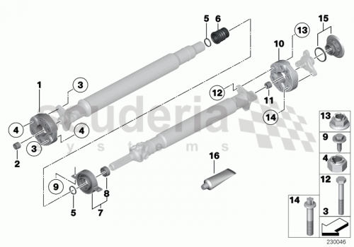 Part Diagram for Rolls Royce 26 12 1225002