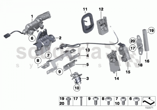 Part Diagram for Rolls Royce 51 24 7182244