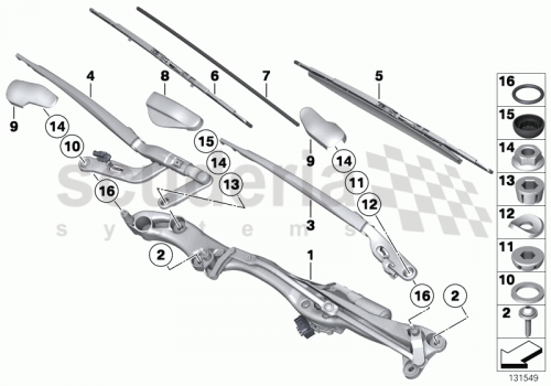Part Diagram for Rolls Royce 61 61 7205297