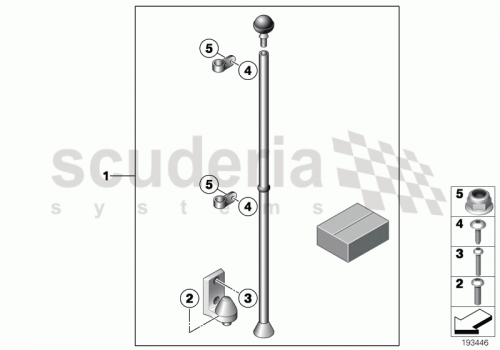 Part Diagram for Rolls Royce 51 45 2155869