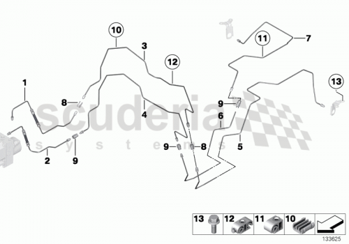 Part Diagram for Rolls Royce 34 32 1162698