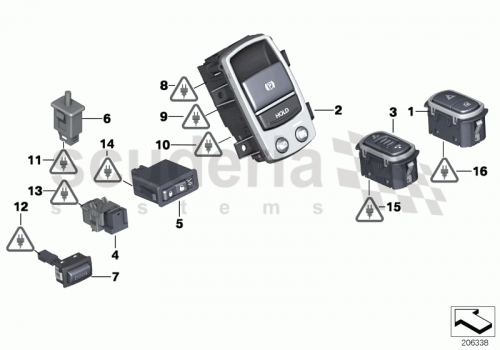 Part Diagram for Rolls Royce 61316822526