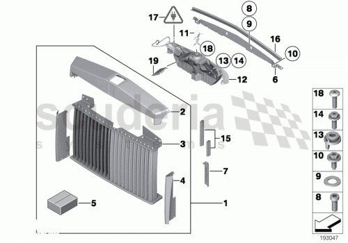 Part Diagram for Rolls Royce 51 42 9150383
