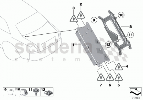 Part Diagram for Rolls Royce 84 10 9219824
