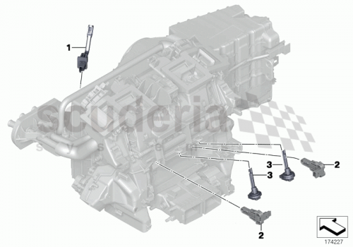 Part Diagram for Rolls Royce 64 11 9166109