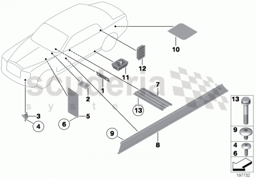 Part Diagram for Rolls Royce 51 71 7072501