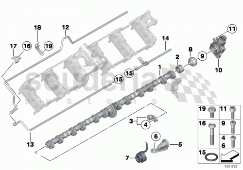 Part Diagram for Rolls Royce 11 37 7534164