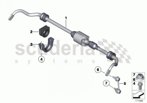 Part Diagram for Rolls Royce 37 12 6761022