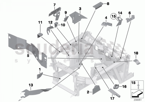 Part Diagram for Rolls Royce 41 13 7116922