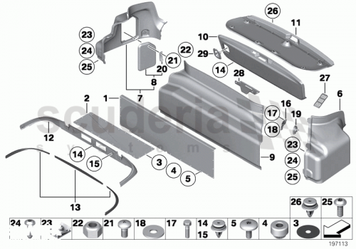 Part Diagram for Rolls Royce 51 49 7199219