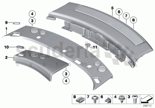 Part Diagram for Rolls Royce 51 46 7152528